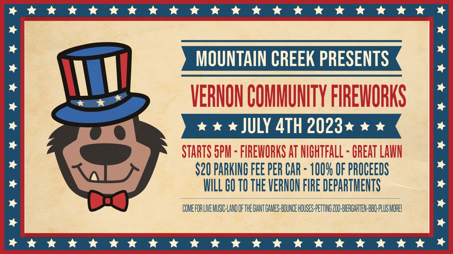 4th of July event at Mountain Creek in Vernon New Jersey