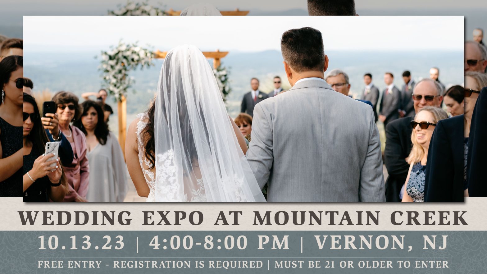 Wedding Expo on October 13th 2023 header image at Mountain Creek in Vernon New Jersey